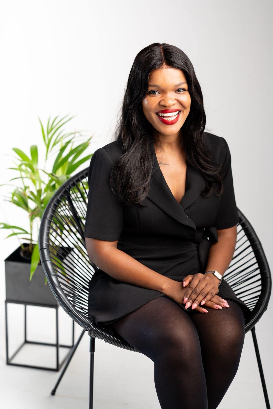 Zama Buthelezi seated portrait